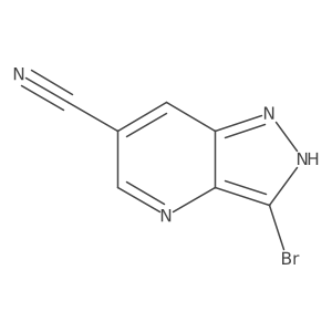 6-Cyano-3-bromo-1H-pyrazolo[4,3-b]pyridine结构式