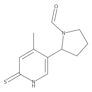 2-(6-Mercapto-4-methylpyridin-3-yl)pyrrolidine-1-carbaldehyde结构式