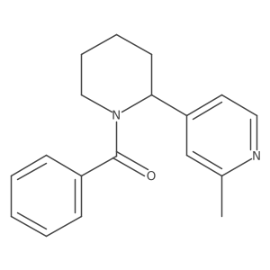 [2-(2-methyl-4-pyridyl)-1-piperidyl]-phenyl-methanone结构式