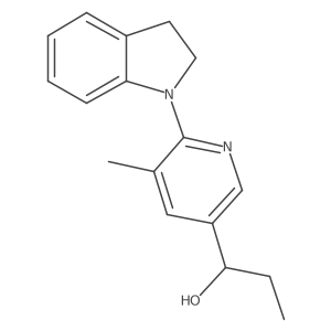 1-(6-(Indolin-1-yl)-5-methylpyridin-3-yl)propan-1-ol Structure
