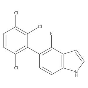 4-Fluoro-5-(2,3,6-trichlorophenyl)indole Structure
