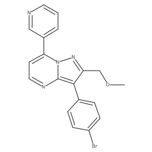 [3-(4-Bromophenyl)-7-(3-pyridyl)pyrazolo[1,5-a]pyrimidin-2-yl]methyl methyl ether Structure