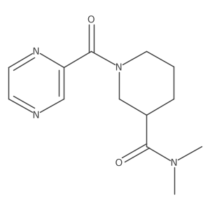 N,N-Dimethyl-1-(pyrazine-2-carbonyl)piperidine-3-carboxamide结构式