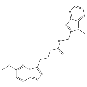 4-(6-methoxy[1,2,4]triazolo[4,3-b]pyridazin-3-yl)-N-[(1-methyl-1H-benzimidazol-2-yl)methyl]butanamide Structure