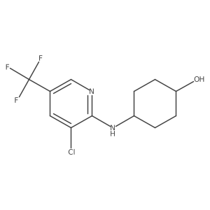 (1r,4r)-4-((3-Chloro-5-(trifluoromethyl)pyridin-2-yl)amino)cyclohexanol Structure