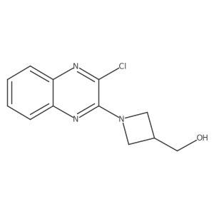 (1-(3-Chloroquinoxalin-2-yl)azetidin-3-yl)methanol结构式