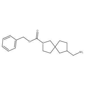 Benzyl 7-(aminomethyl)-2-azaspiro[4.4]nonane-2-carboxylate Structure