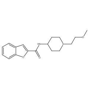 N-(1-(2-methoxyethyl)piperidin-4-yl)benzofuran-2-carboxamide Structure