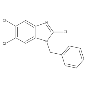 1-Benzyl-2,5,6-trichlorobenzimidazole结构式
