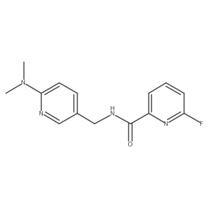N-{[6-(dimethylamino)pyridin-3-yl]methyl}-6-fluoropyridine-2-carboxamide结构式
