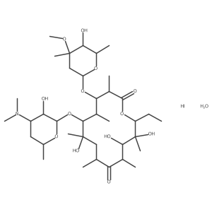 Erythromycin hydriodide monohydrate结构式