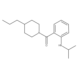 Methanone, [2-[(1-methylethyl)amino]phenyl](4-propyl-1-piperidinyl)- Structure