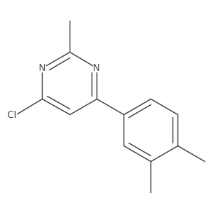 4-Chloro-6-(3,4-dimethylphenyl)-2-methylpyrimidine Structure