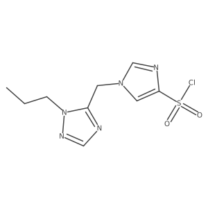 1-((1-Propyl-1H-1,2,4-triazol-5-yl)methyl)-1H-imidazole-4-sulfonyl chloride Structure