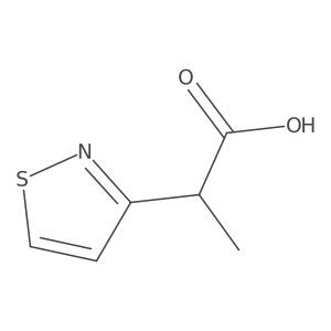 2-(1,2-Thiazol-3-yl)propanoic acid结构式