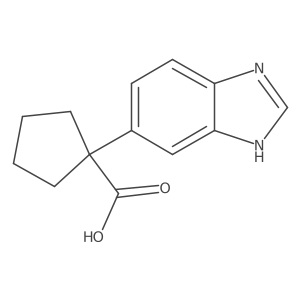 1-(1H-Benzo[d]imidazol-5-yl)cyclopentane-1-carboxylic acid Structure