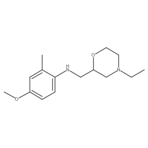 2-Morpholinemethanamine, 4-ethyl-N-(4-methoxy-2-methylphenyl)- Structure