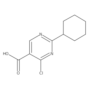 4-Chloro-2-cyclohexylpyrimidine-5-carboxylic acid Structure
