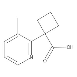 1-(3-Methylpyridin-2-yl)cyclobutane-1-carboxylic acid结构式