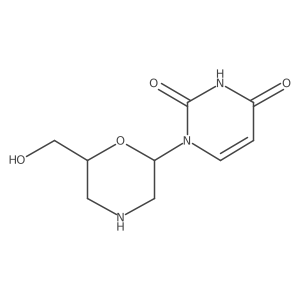 1-(6-(Hydroxymethyl)morpholin-2-yl)pyrimidine-2,4(1H,3H)-dione Structure