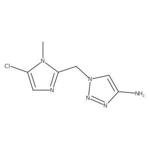 1-[(5-Chloro-1-methyl-1H-imidazol-2-yl)methyl]-1H-1,2,3-triazol-4-amine Structure