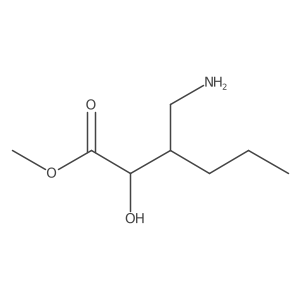 Methyl 3-(aminomethyl)-2-hydroxyhexanoate结构式