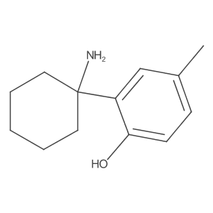 2-(1-Aminocyclohexyl)-4-methylphenol Structure