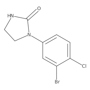 1-(3-Bromo-4-chlorophenyl)imidazolidin-2-one Structure