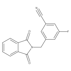 3-[(1,3-Dioxo-2-isoindolinyl)methyl]-5-fluorobenzonitrile Structure