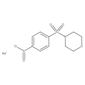 Sodium 4-(morpholine-4-sulfonyl)benzene-1-sulfinate结构式