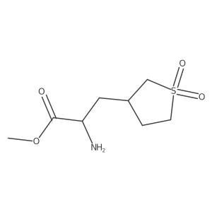 Methyl 2-amino-3-(1,1-dioxidotetrahydrothiophen-3-yl)propanoate结构式