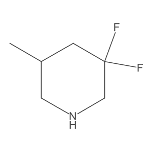 3,3-Difluoro-5-methylpiperidine结构式