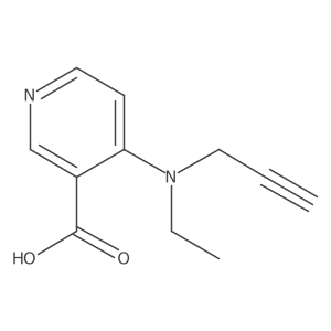 4-[Ethyl(prop-2-yn-1-yl)amino]pyridine-3-carboxylic acid结构式