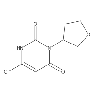 6-Chloro-3-(tetrahydro-3-furanyl)-2,4(1h,3h)-pyrimidinedione结构式