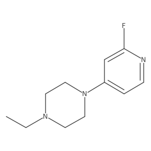1-Ethyl-4-(2-fluoropyridin-4-yl)piperazine结构式