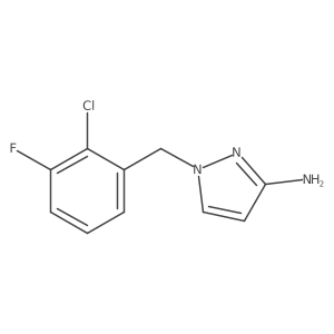1-[(2-chloro-3-fluorophenyl)methyl]-1H-pyrazol-3-amine Structure