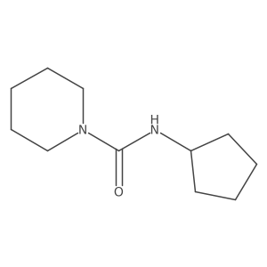 N-cyclopentylpiperidine-1-carboxamide结构式
