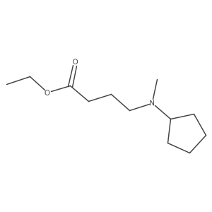 Ethyl 4-[cyclopentyl(methyl)amino]butanoate结构式