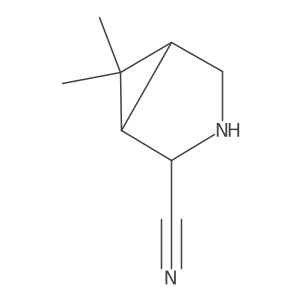 6,6-Dimethyl-3-azabicyclo[3.1.0]hexane-2-carbonitrile结构式