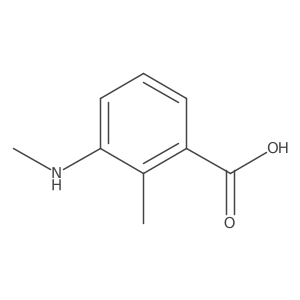 2-Methyl-3-(methylamino)benzoic acid Structure