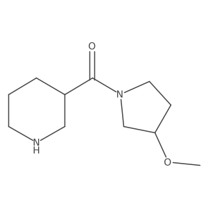 (3-Methoxypyrrolidin-1-yl)(piperidin-3-yl)methanone Structure