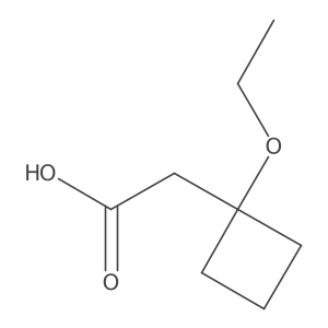 2-(1-Ethoxycyclobutyl)acetic acid Structure