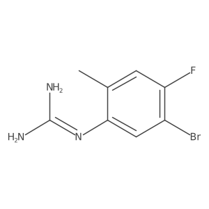 1-(5-Bromo-4-fluoro-2-methylphenyl)guanidine Structure