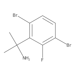 Benzenemethanamine, 3,6-dibromo-2-fluoro-I+/-,I+/--dimethyl-结构式