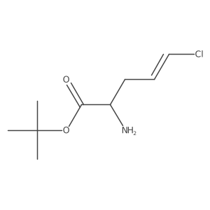 Tert-butyl 2-amino-5-chloropent-4-enoate Structure
