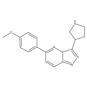 6-(4-Methoxyphenyl)-3-(pyrrolidin-3-yl)-[1,2,4]triazolo[4,3-b]pyridazine Structure