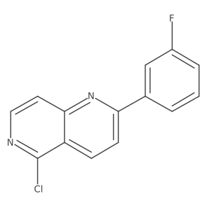 5-Chloro-2-(3-fluorophenyl)-1,6-naphthyridine结构式