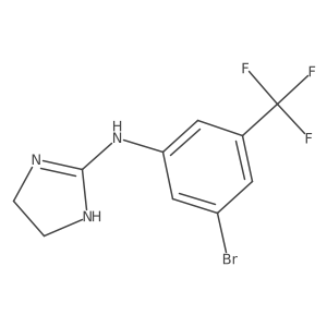 N-[3-bromo-5-(trifluoromethyl)phenyl]-4,5-dihydro-1H-imidazol-2-amine Structure