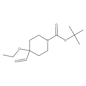 Tert-butyl 4-ethoxy-4-formylpiperidine-1-carboxylate Structure