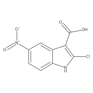2-Chloro-5-nitro-1H-indole-3-carboxylic acid Structure